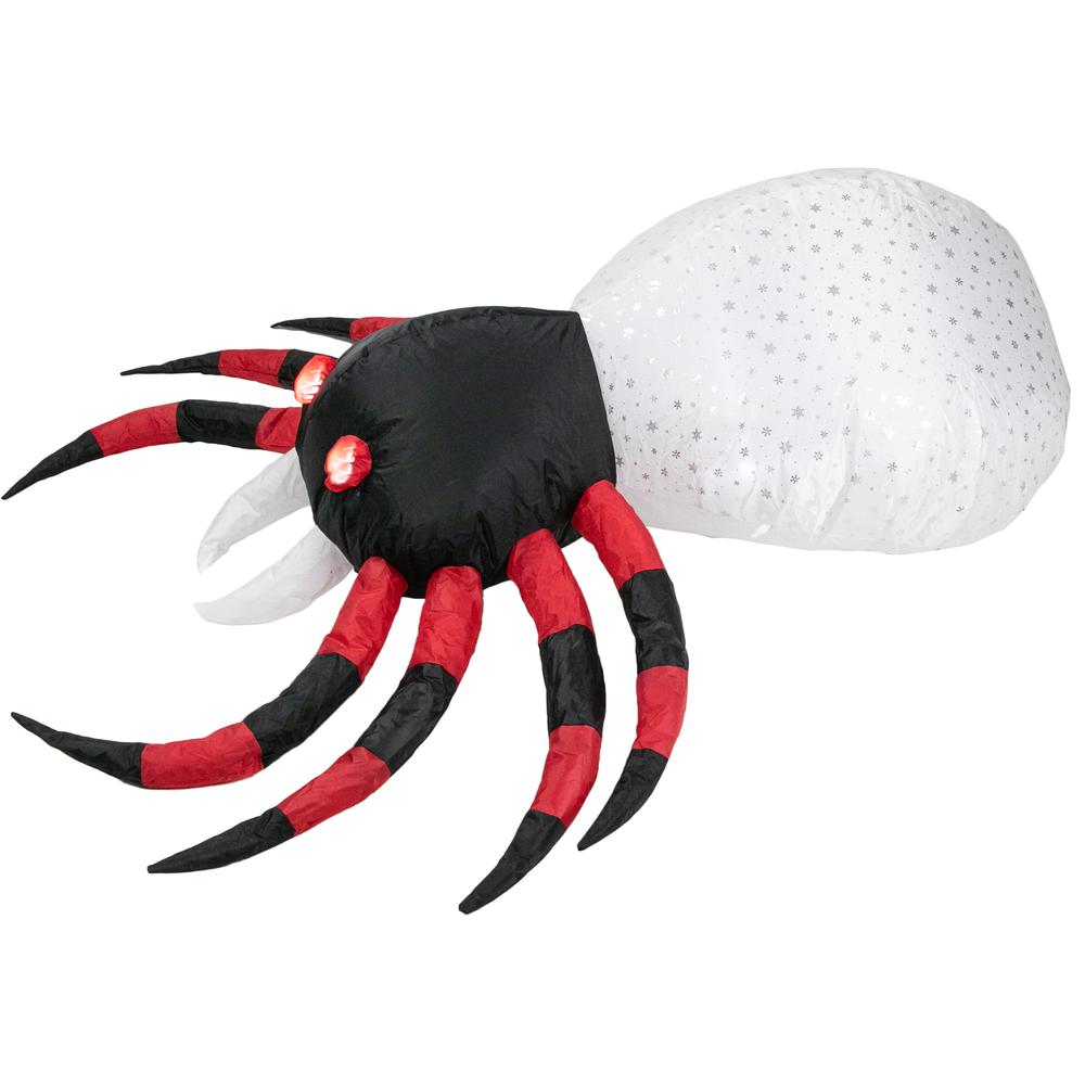 4ft Lighted Inflatable Chill and Thrill Spider Outdoor Halloween Decoration. Picture 3