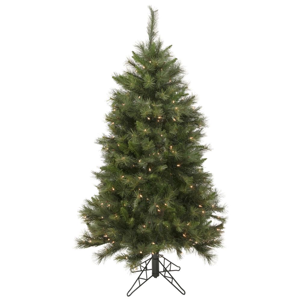 5' Pre-Lit Green Medium Canyon Pine Artificial Christmas Tree  Clear Lights. The main picture.