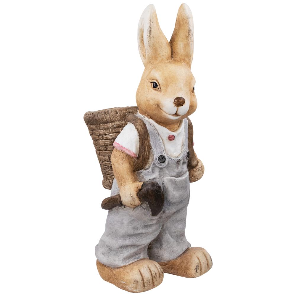 Boy Rabbit Outdoor Easter Garden Planter - 19.25". Picture 1