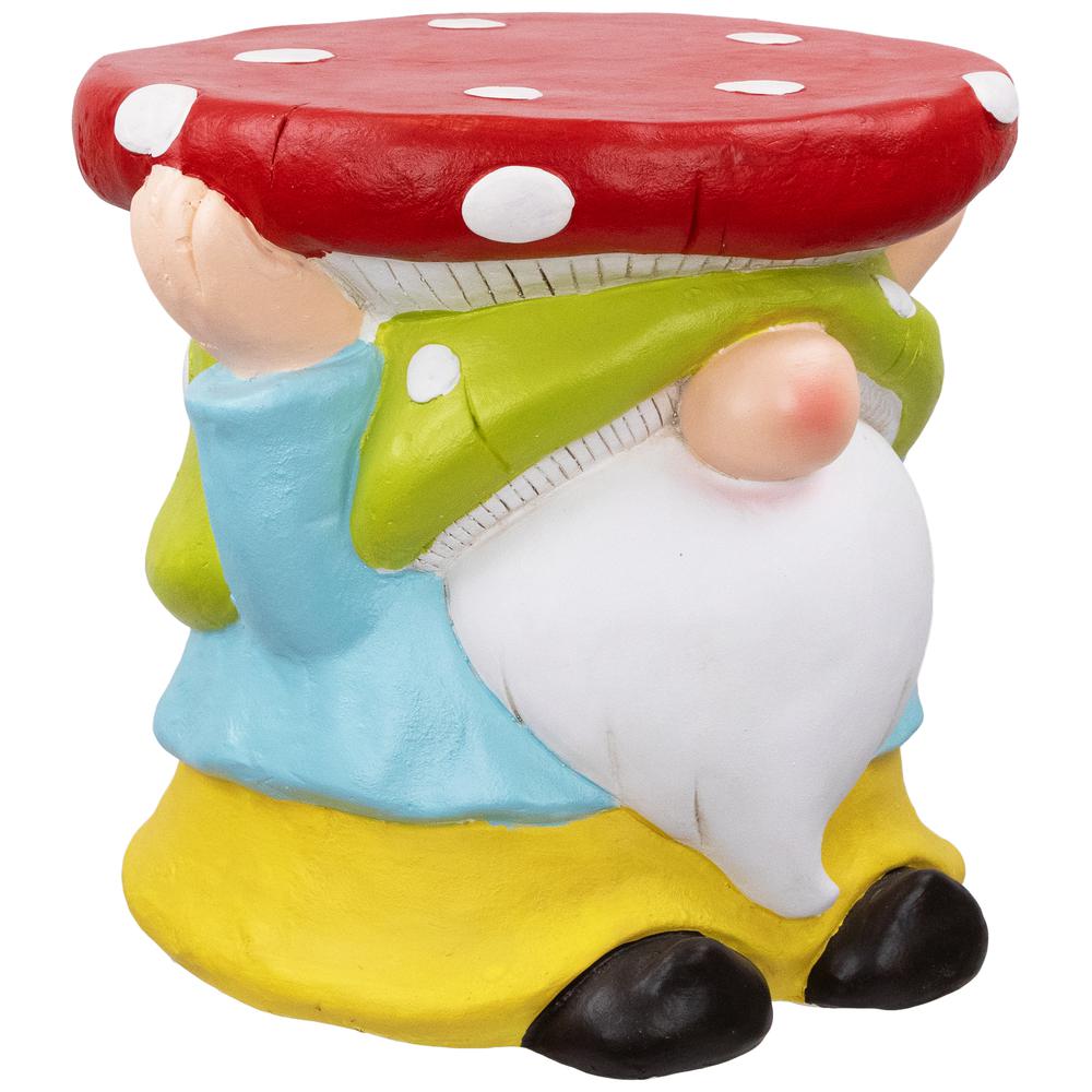 Gnome Mushroom Outdoor Garden Plant Stand - 12.25". Picture 3