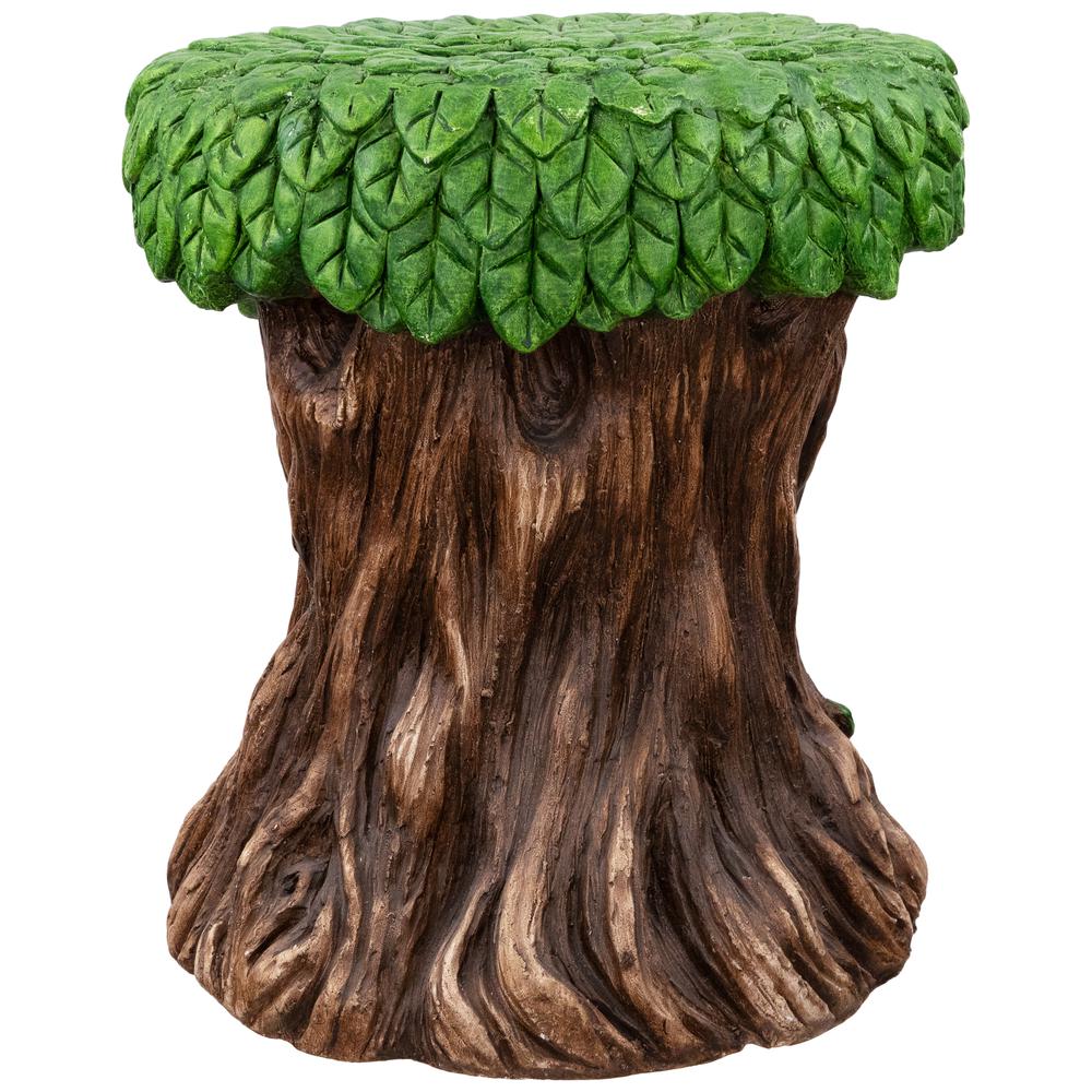 Outdoor Garden Fairy Tree Stump Plant Stand - 13.75". Picture 4