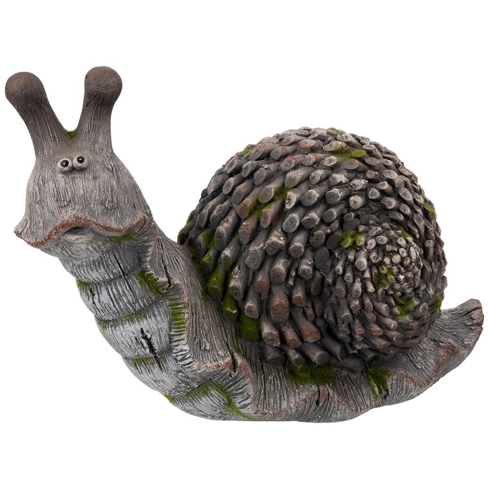 Slowpoke Snail Outdoor Garden Statue - 15". Picture 1