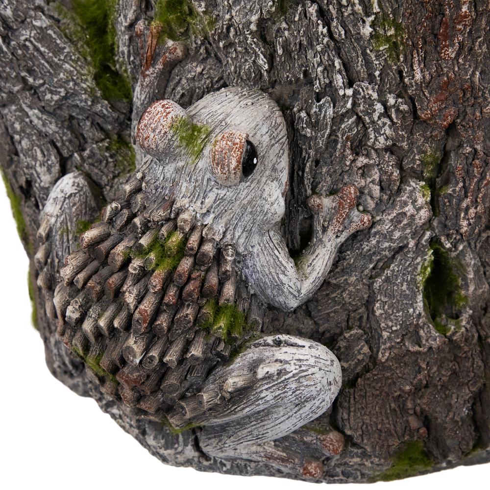 Frogs on Tree Stump Outdoor Garden Planter - 9". Picture 5