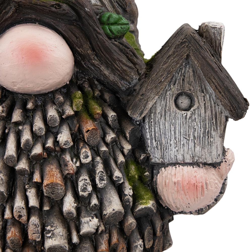 Gnome with Bird House Outdoor Garden Statue - 26.25". Picture 4