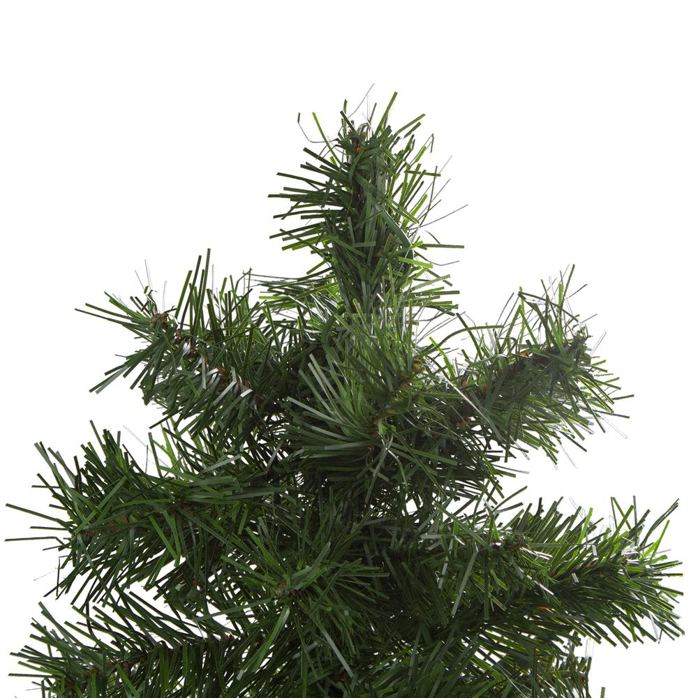 Set of 3 Slim Woodland Alpine Artificial Christmas Trees 5' - Unlit. Picture 4
