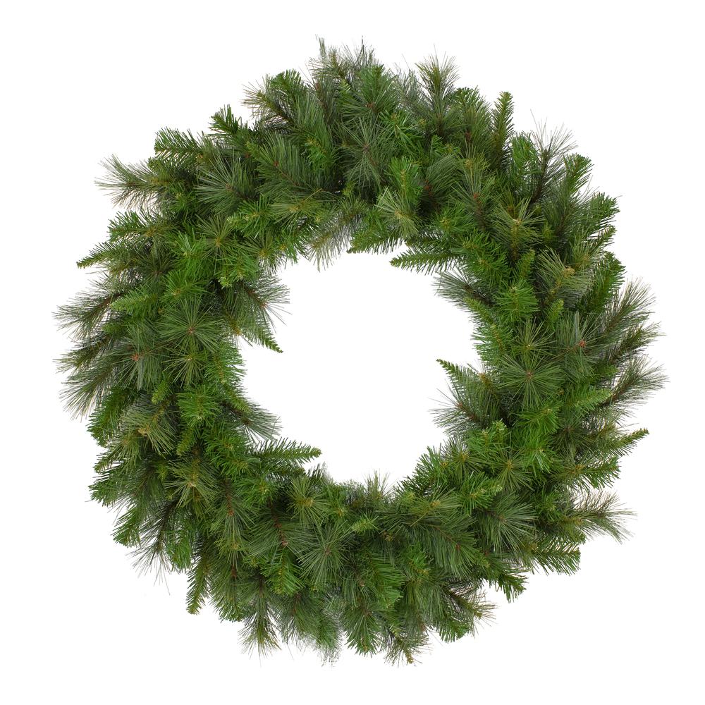 Canyon Pine Mixed Artificial Christmas Wreath  36-Inch  Unlit. Picture 1