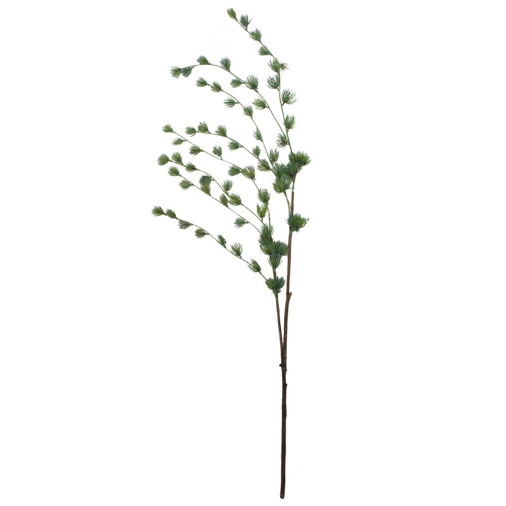 53.5" Artificial Pine Green Mini Needle Hanging Spray. Picture 1