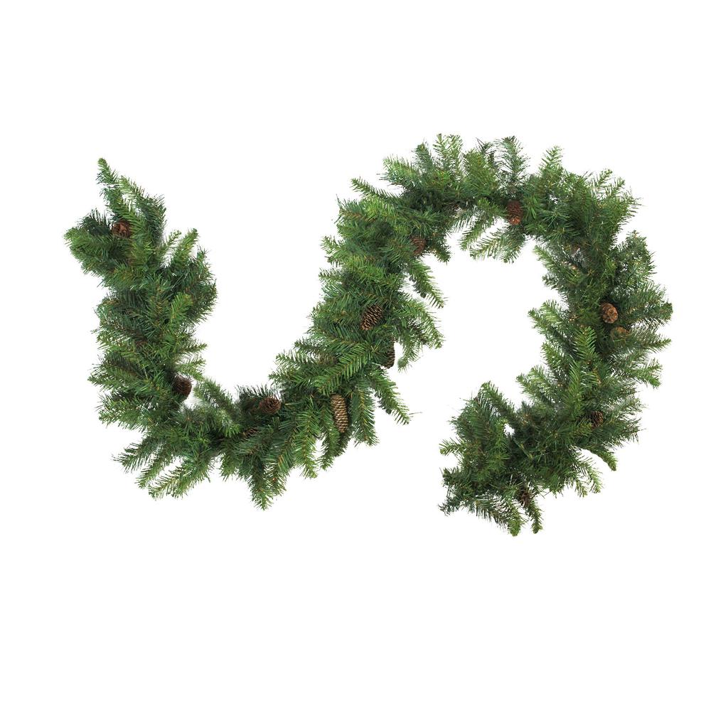 50' x 14" Dakota Red Pine Commercial Artificial Christmas Garland - Unlit. The main picture.