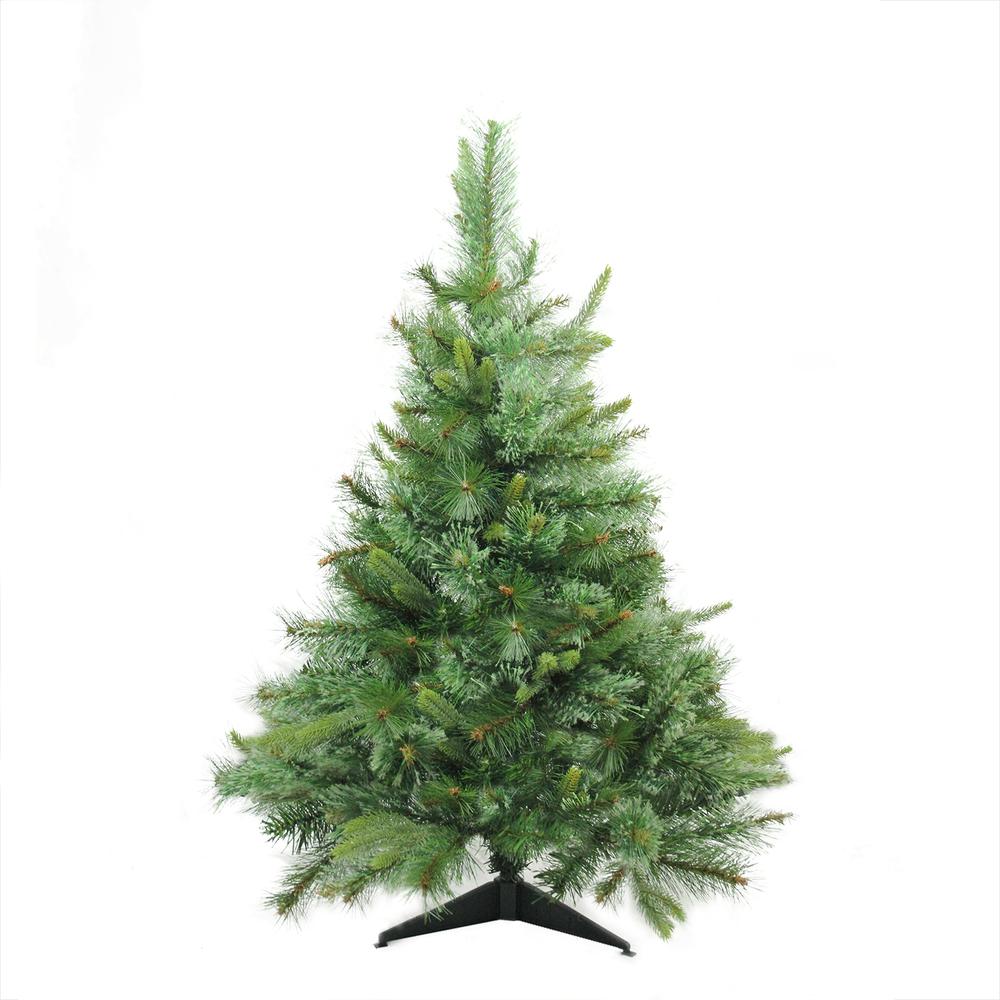 3' Full Ashcroft Cashmere Pine Artificial Christmas Tree - Unlit. Picture 1