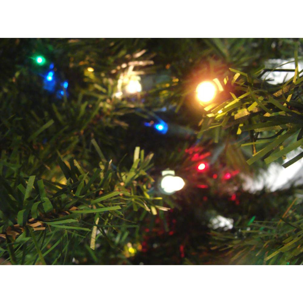 4' Pre-Lit Full Canadian Pine Artificial Christmas Tree - Multicolor Lights. Picture 4