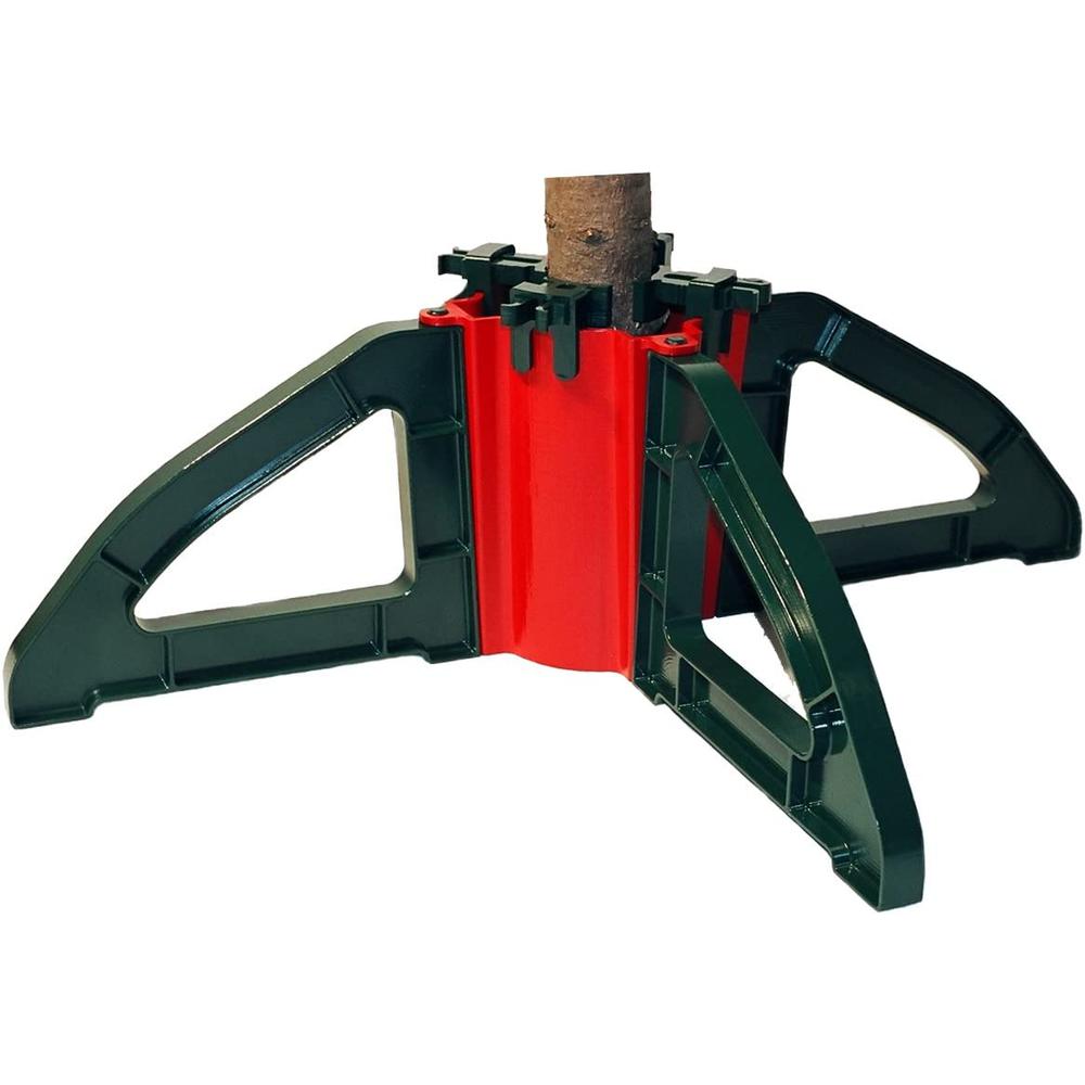 Christmas Tree Stand with Clamping System - For Real Live Trees Up To 10'. Picture 1