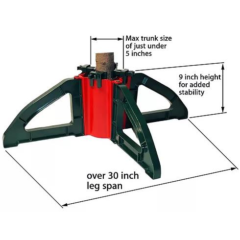 Christmas Tree Stand with Clamping System - For Real Live Trees Up To 10'. Picture 4