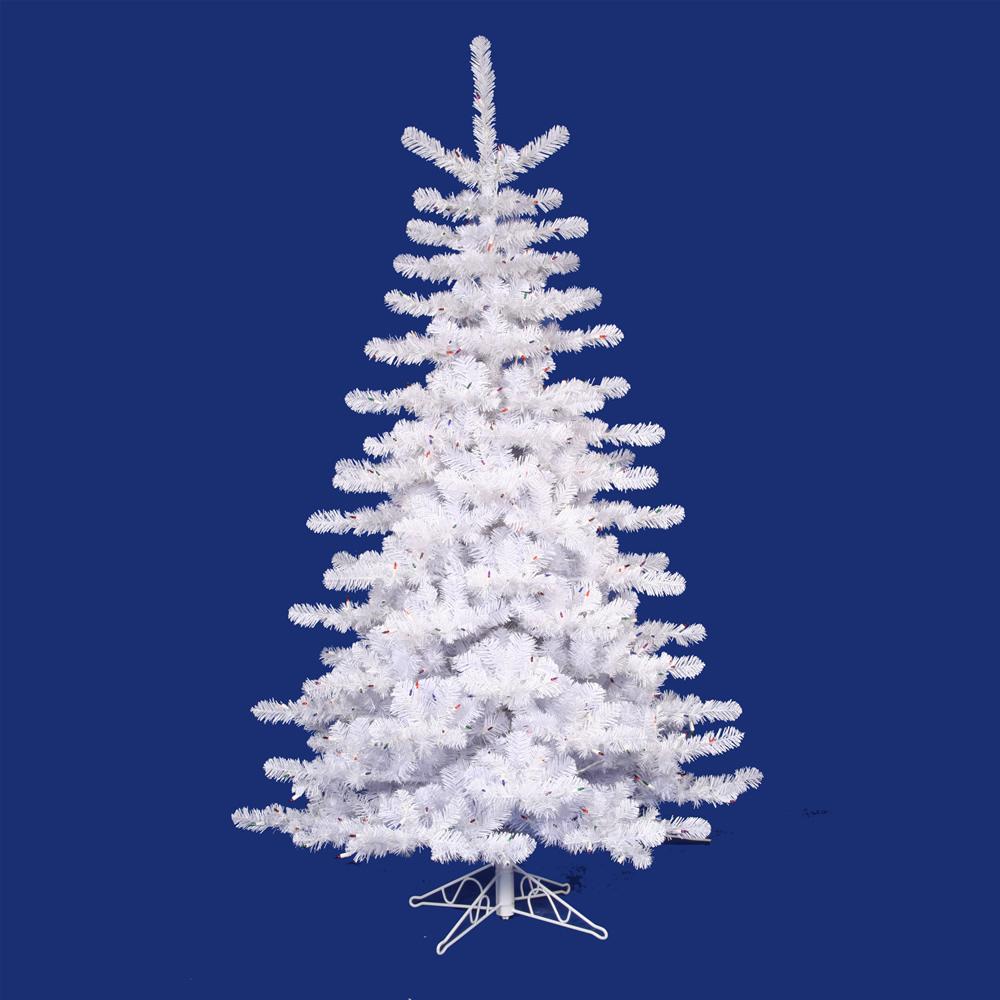 12' Medium Crystal White Artificial Christmas Tree - Unlit. Picture 1