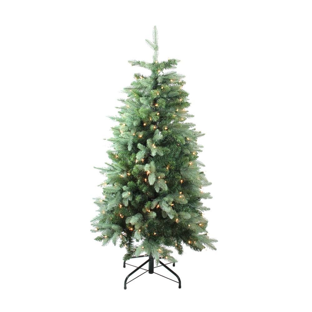 4.7' Pre-Lit Medium Fresh Cut Carolina Fraser Fir Artificial Christmas Tree - Clear Lights. The main picture.