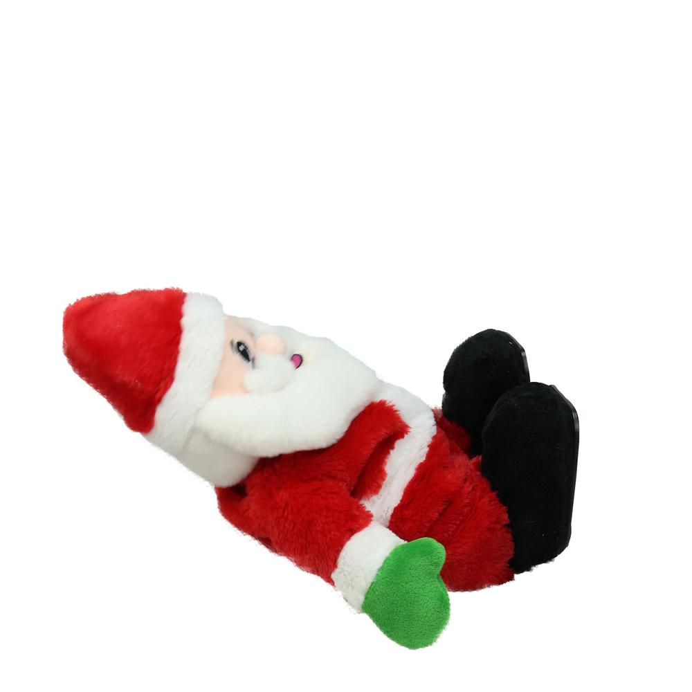 12" Animated Tickle 'n Laugh Santa Claus Plush Christmas Figure. Picture 3