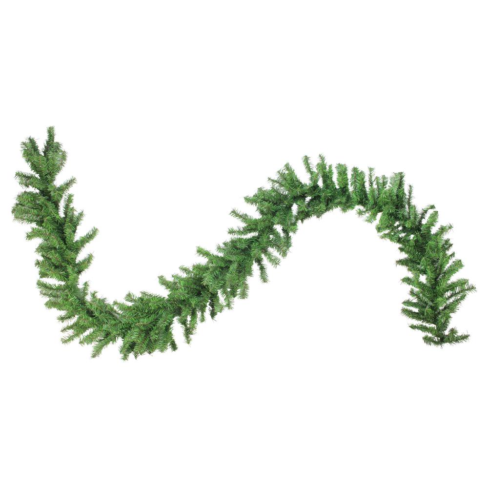 100' x 12" Green Pine Commercial Length Artificial Christmas Garland Unlit. Picture 1