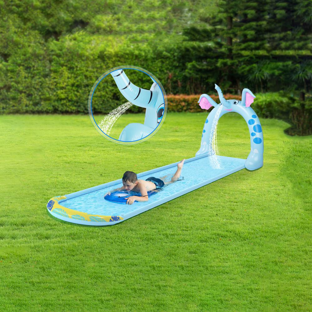 16ft Inflatable Elephant Arch Sprayer Slide Outdoor Kids Water Toy. Picture 2