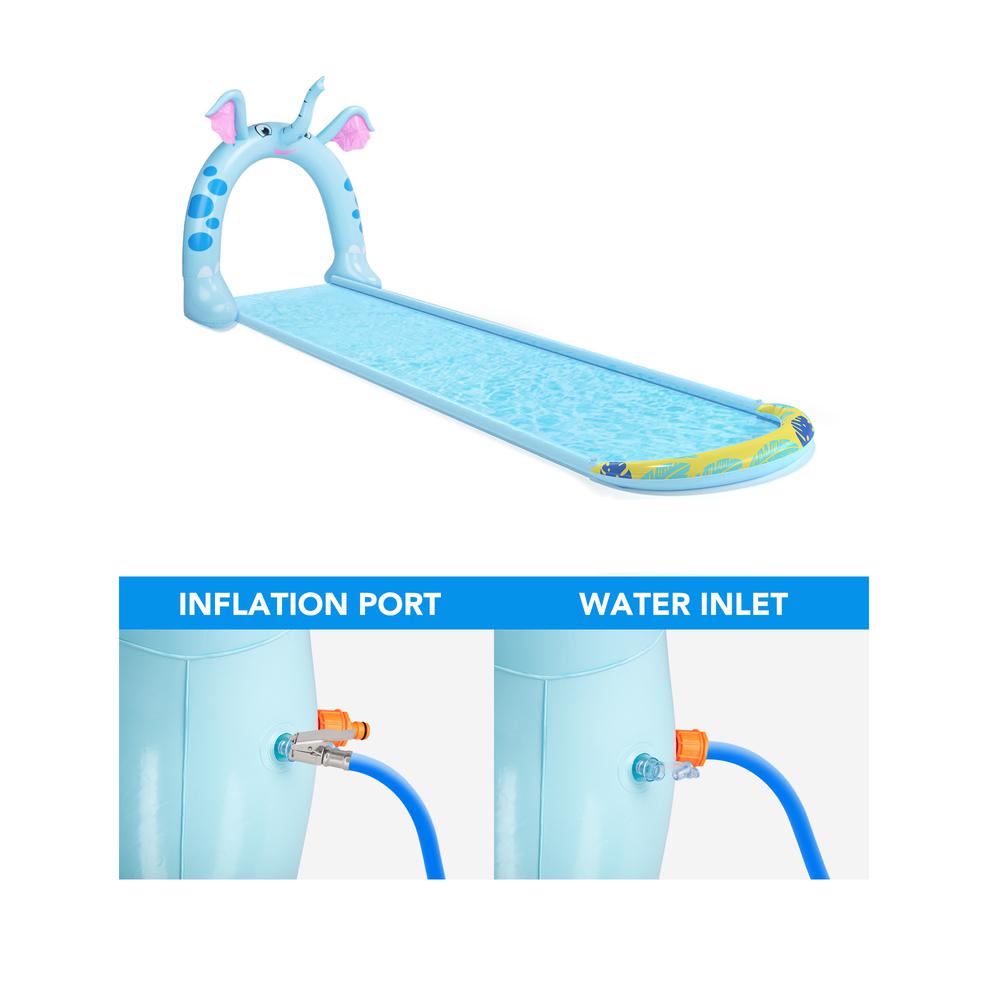16ft Inflatable Elephant Arch Sprayer Slide Outdoor Kids Water Toy. Picture 3