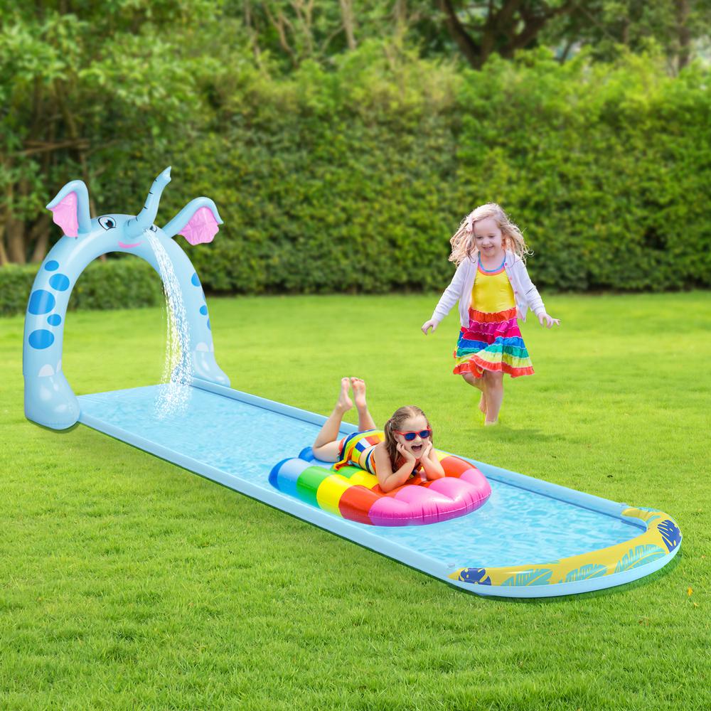 16ft Inflatable Elephant Arch Sprayer Slide Outdoor Kids Water Toy. Picture 5