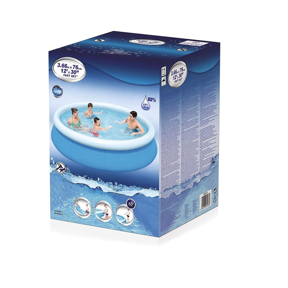 12ft Round Inflatable Easy Set Kids Swimming Pool with Filter Pump. Picture 3