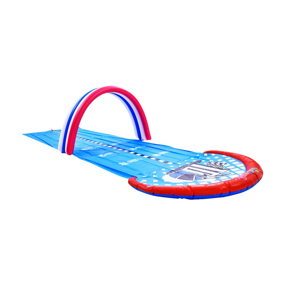 Inflatable Ground Race Track Water Slide - 16' - 2-Person. Picture 3