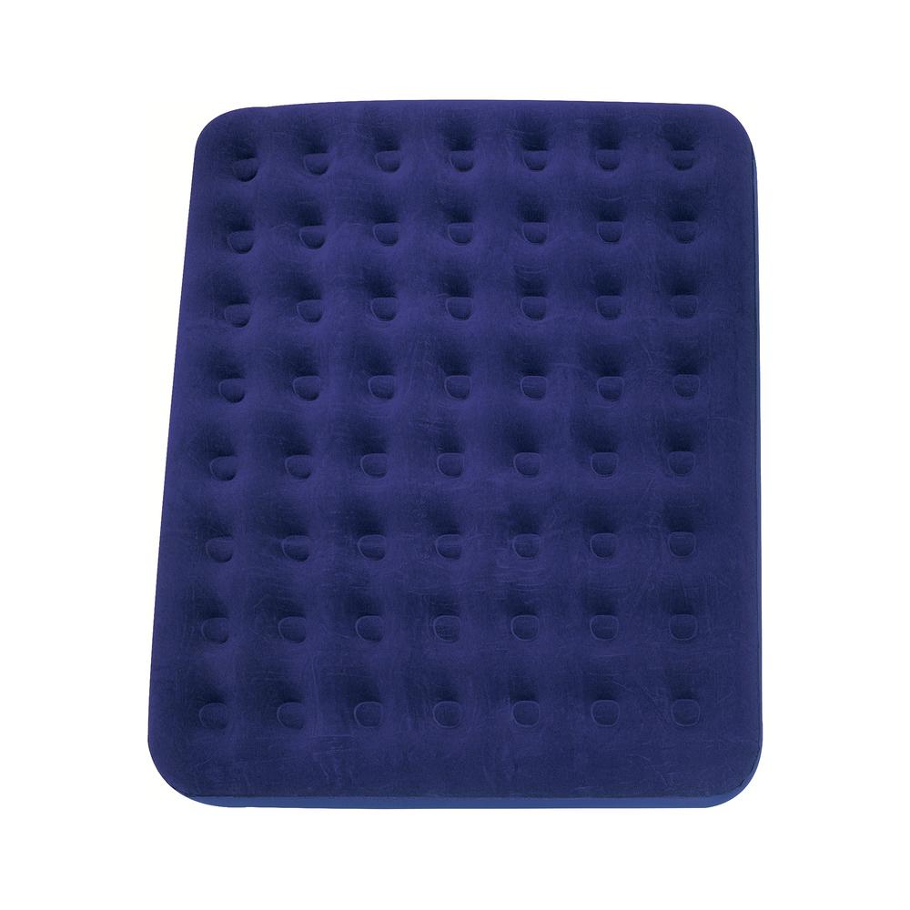 Navy Blue Indoor/Outdoor Inflatable Air Mattress - Full Size. Picture 1