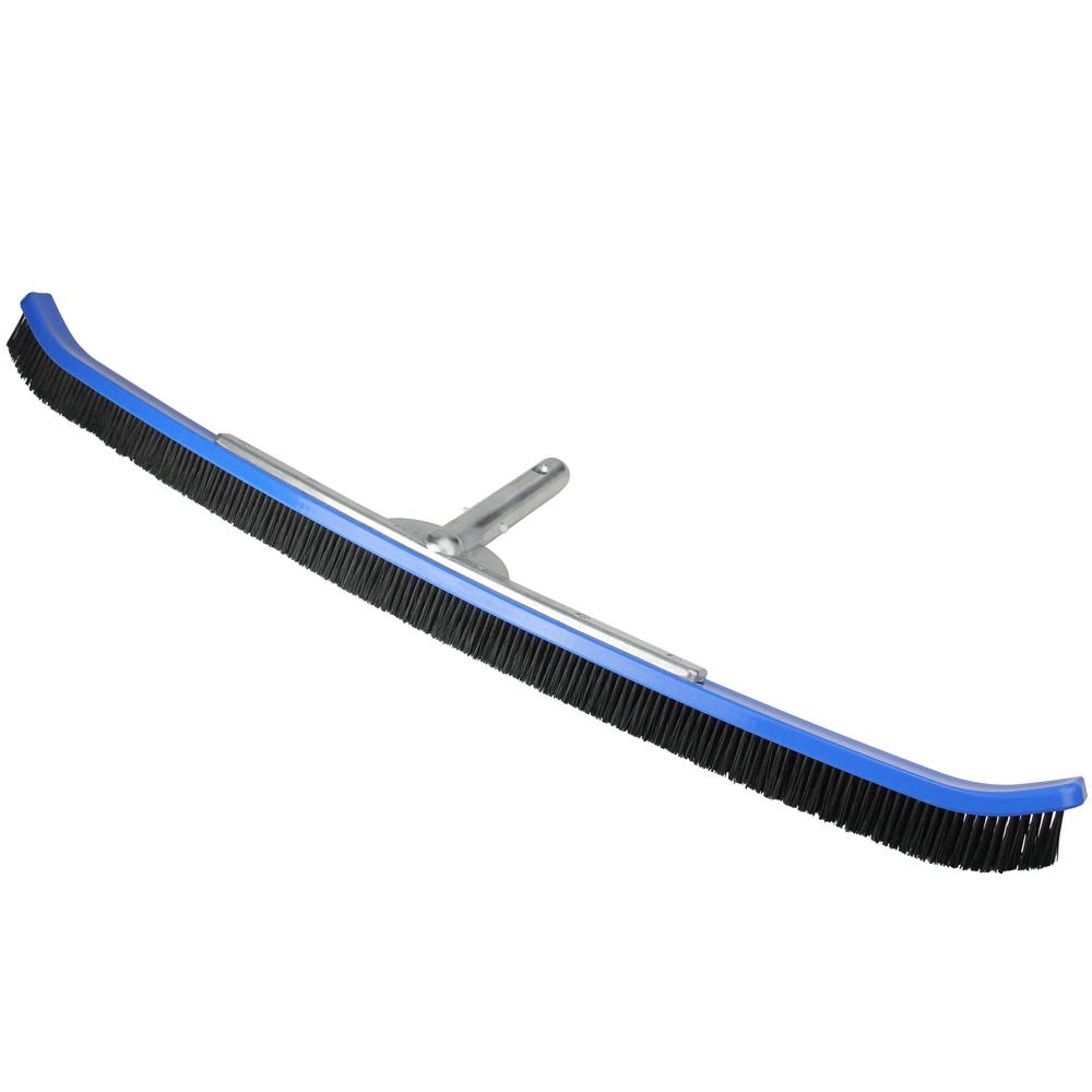 36" Blue Nylon Bristle Wall Brush for Pools. Picture 1