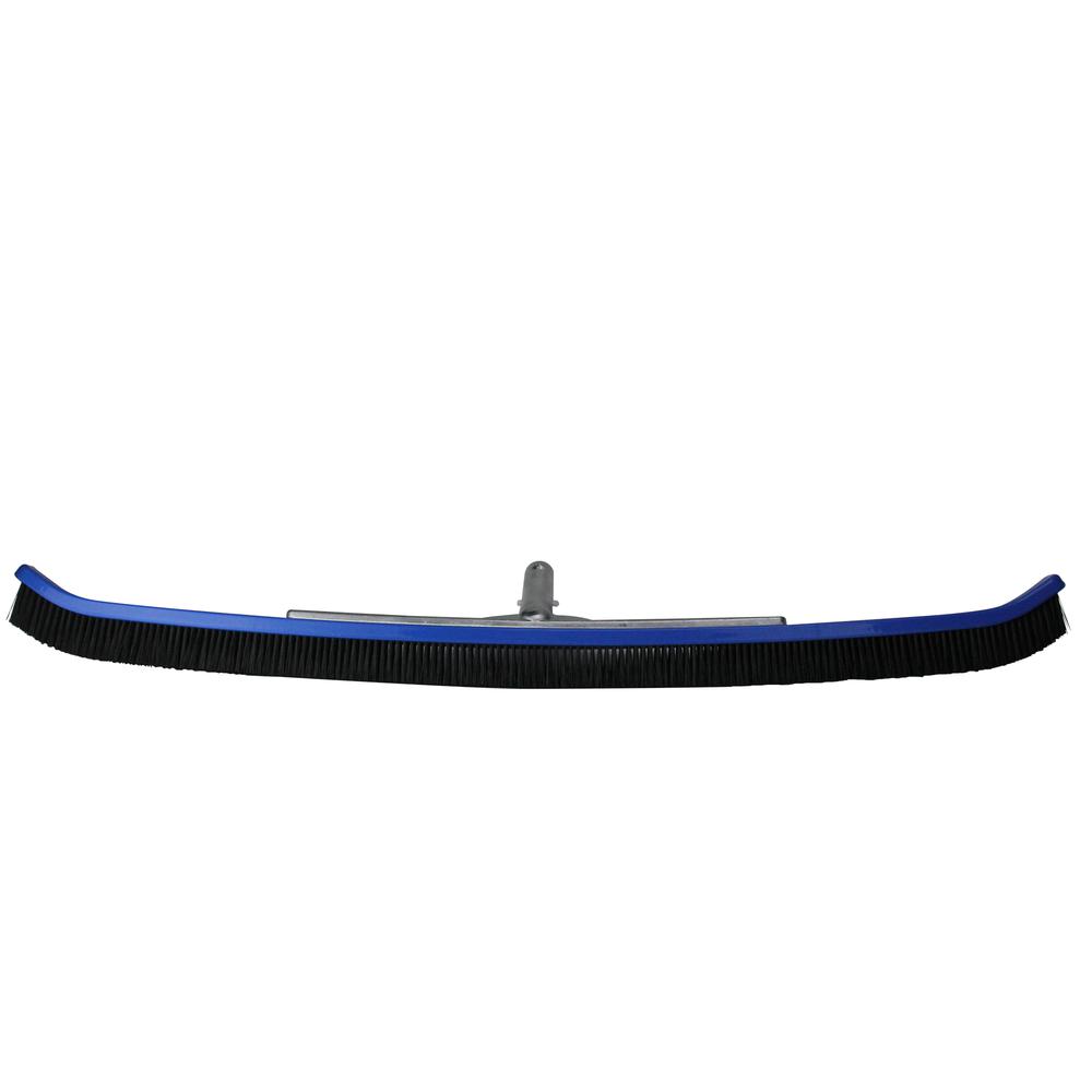 36" Blue Nylon Bristle Wall Brush for Pools. Picture 2