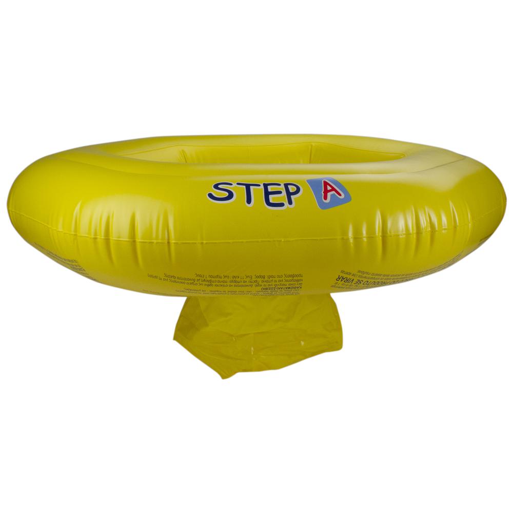 26" Inflatable Yellow STEP A Swimming Pool Baby Seat Float. Picture 2