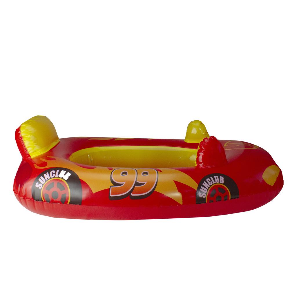 34" Red Children's Race Car Swimming Pool Float. Picture 3