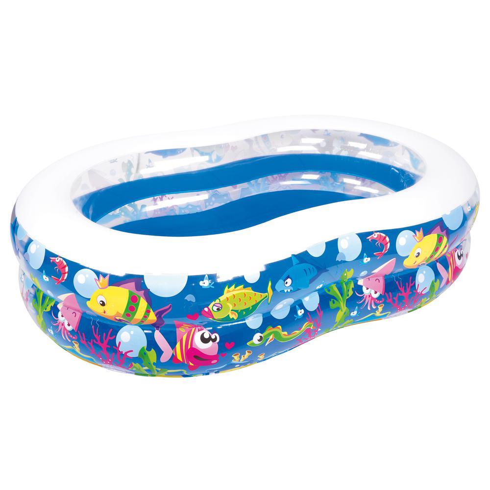 69" Inflatable Sea Life Motif Kiddie Swimming Pool. Picture 1
