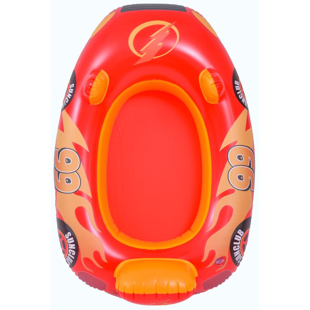 34" Red Children's Race Car Swimming Pool Float. Picture 4
