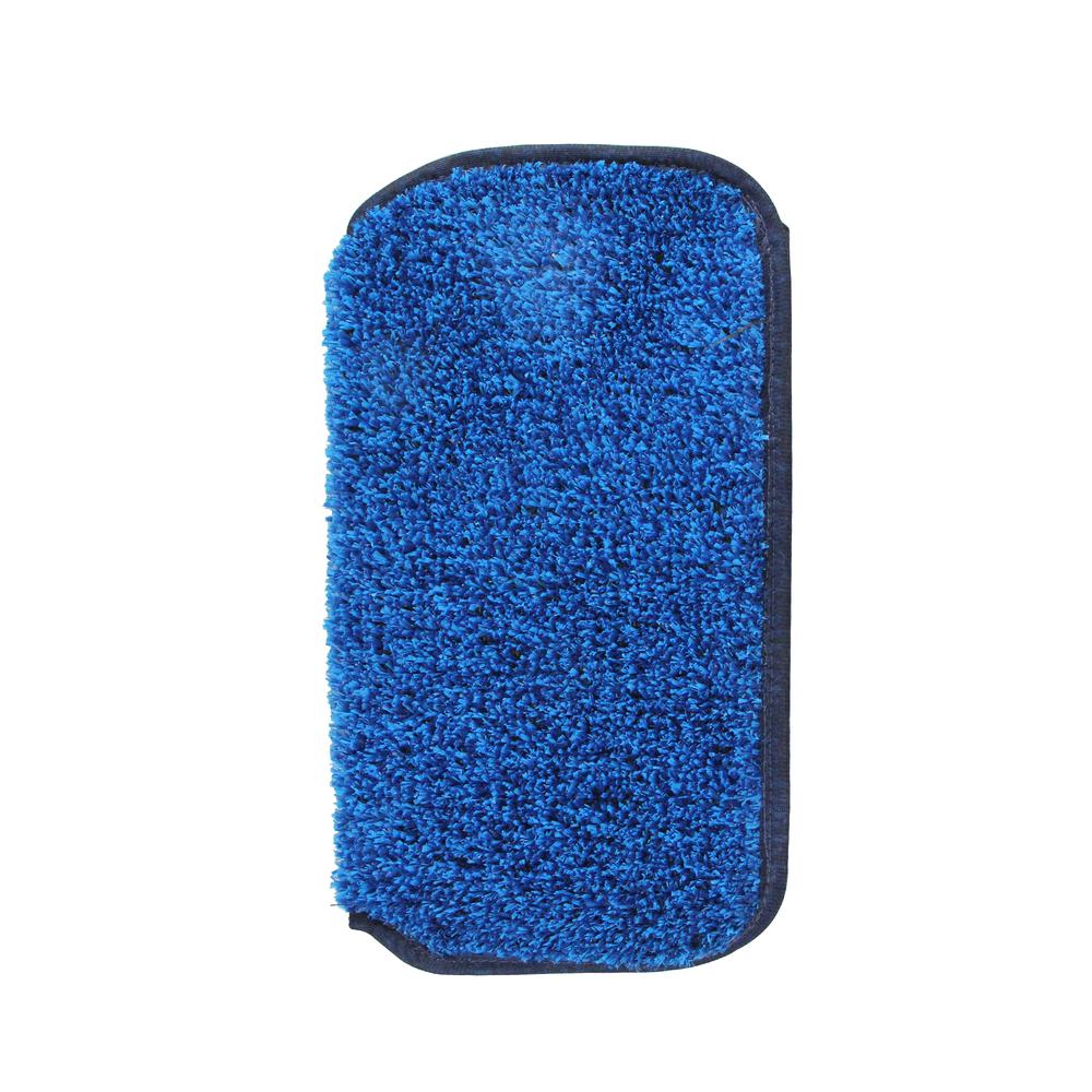 11.5" Blue Mytee Foot Slip-On Pool and Spa Scrubber. Picture 1