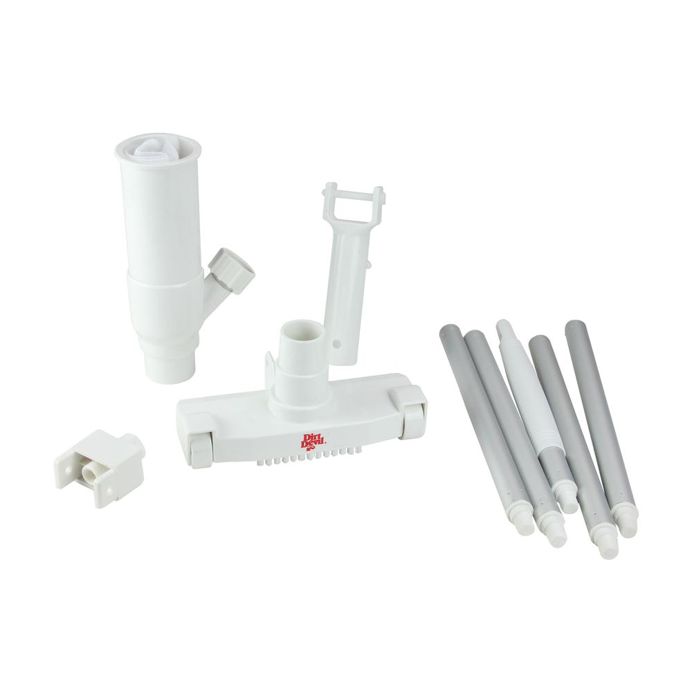 5-Piece White Venturi Vacuum Kit for Pool and Spa. Picture 2