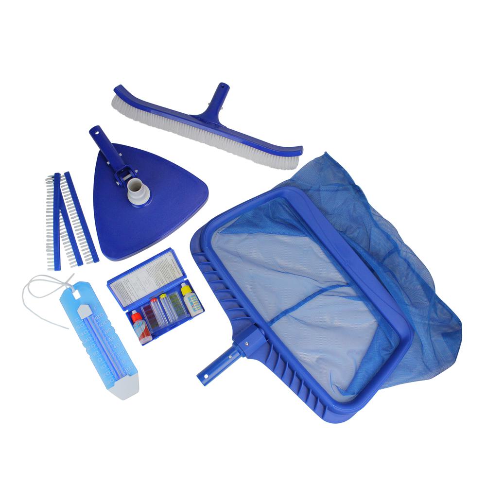 5-Piece Deluxe Pool Cleaning Maintenance and Test Kit Set. Picture 1
