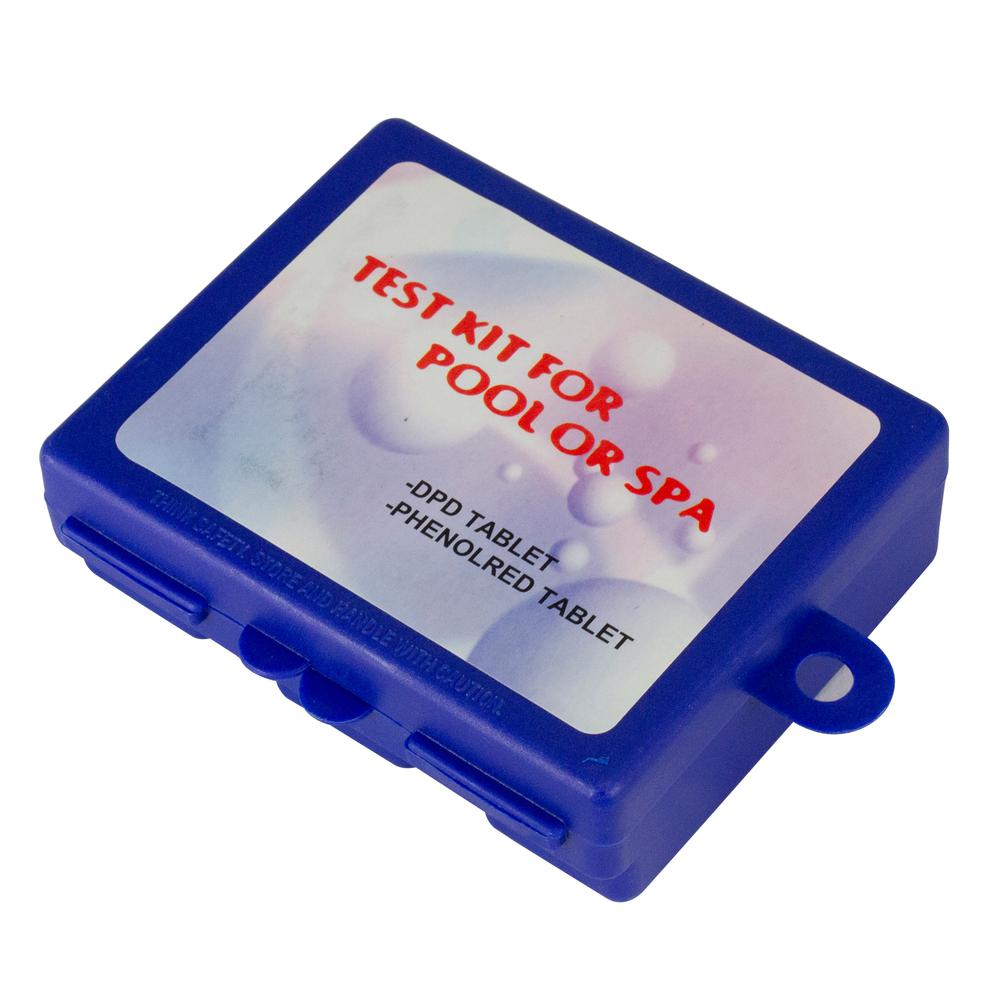 Deluxe 2-Way Swimming Pool Test Tablet Kit with Case - Tests pH and Chlorine. Picture 2