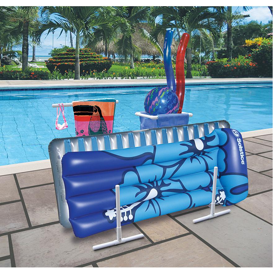 37-Inch HydroTools Blue And White Poolside Accessories Organizer. Picture 2