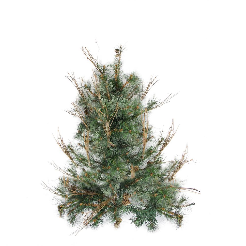 2' Full Mixed Country Pine Artificial Christmas Wall Tree - Unlit. The main picture.