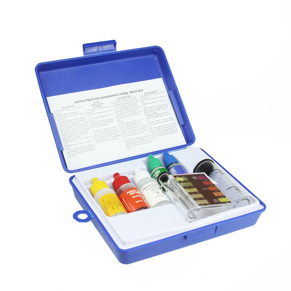 5-Piece Swimming Pool Test Kit with Tester Block and Case. Picture 1