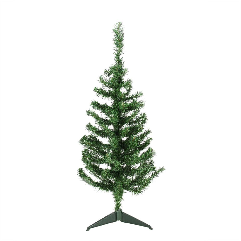 3' Medium Mixed Green Pine Artificial Christmas Tree - Unlit. Picture 1