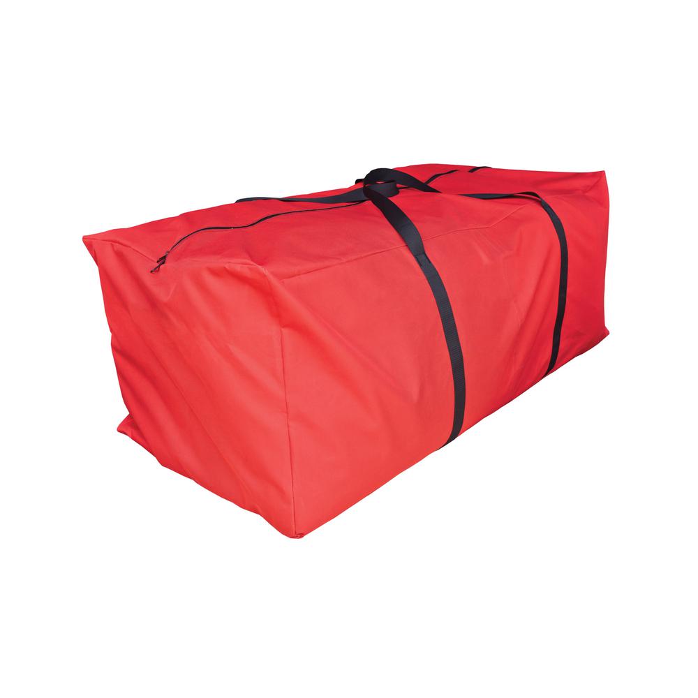 Large Red Christmas Holiday Storage Bag. Picture 1