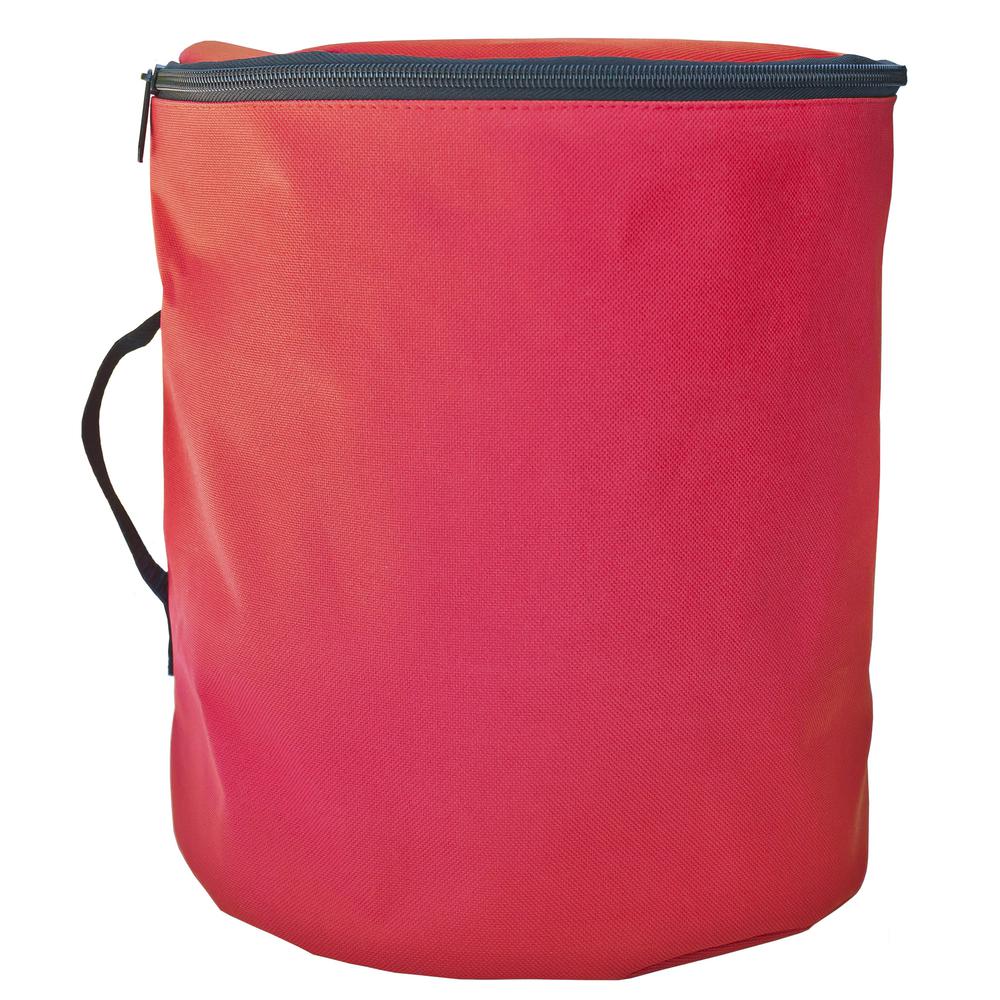 Large 3 Reel Red Christmas Light Storage Bag. Picture 3