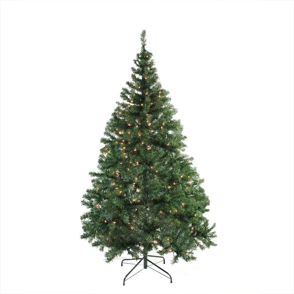 6.5' Pre-Lit Medium Niagara Pine Artificial Christmas Tree - Clear Lights. Picture 1