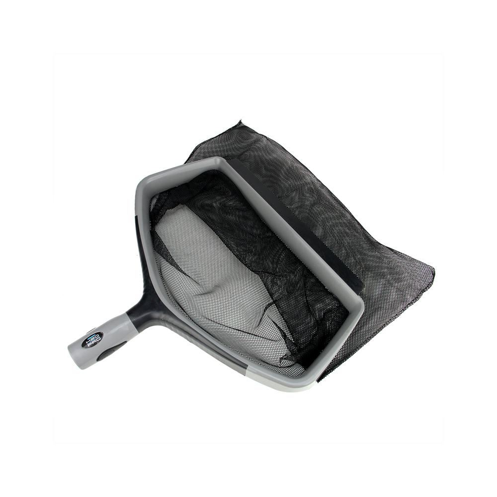 17.5-Inch Gray and Black Swimming Pool Deep Bag Leaf Rake Skimmer Head. Picture 1
