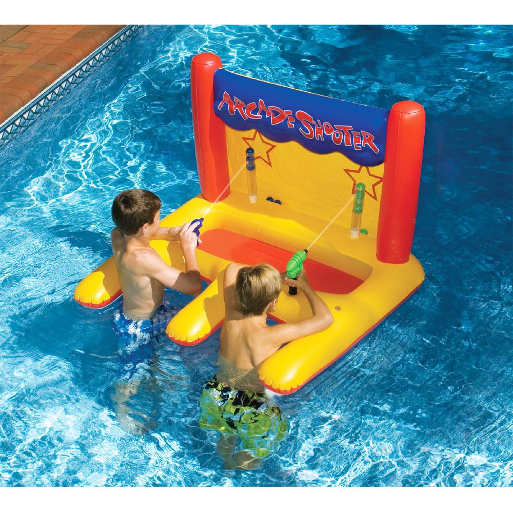Inflatable Yellow Arcade Shooter Target Swimming Pool Game  45-Inch. Picture 2