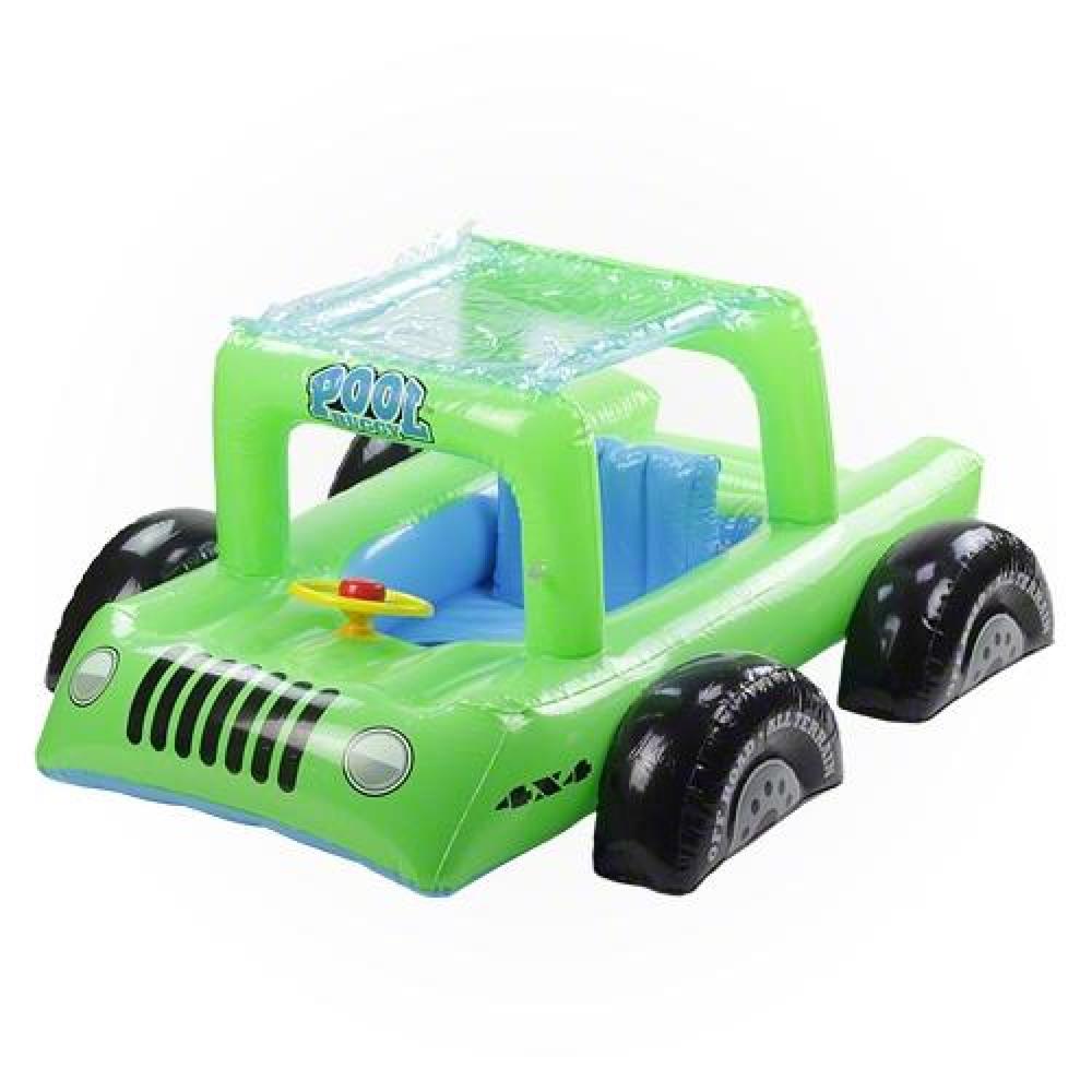 41" Green Swimming Pool All Terrain Vehicle Float for Children. Picture 1