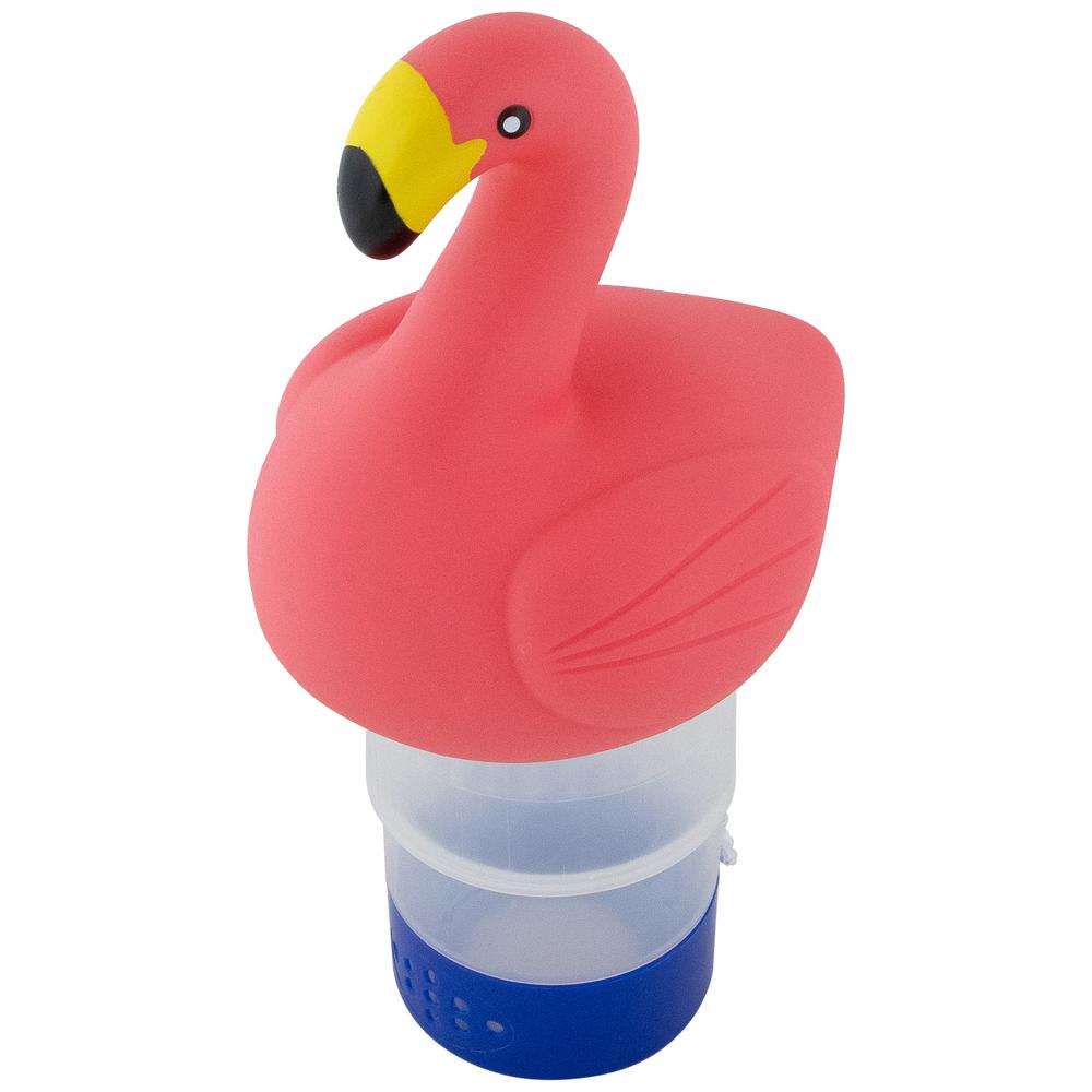 12" Pink Flamingo Floating Pool Chlorine Dispenser. Picture 6