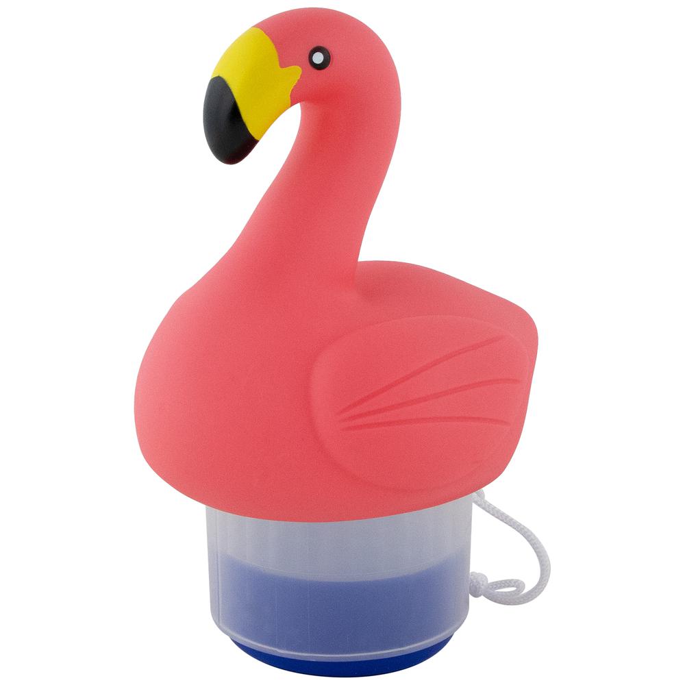 12" Pink Flamingo Floating Pool Chlorine Dispenser. Picture 3