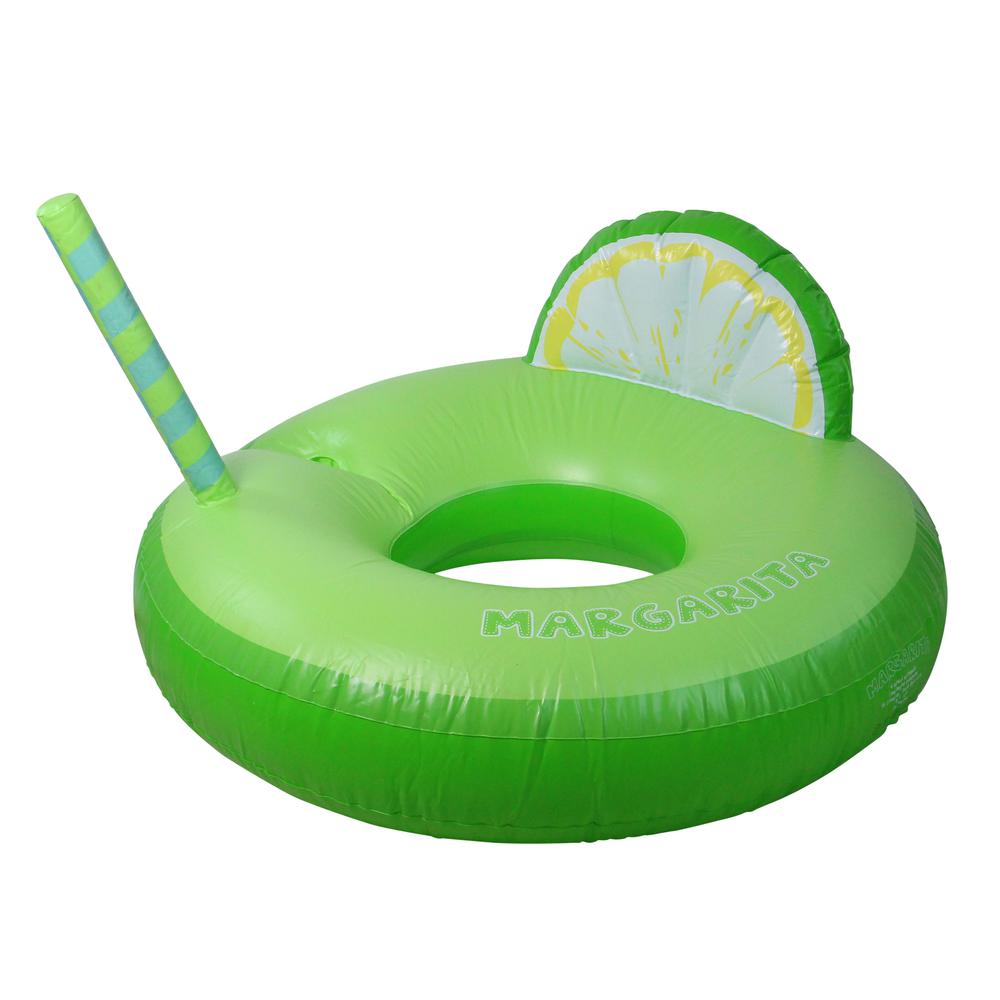 Inflatable Green Margarita Lime Wedge Swimming Pool Float  41-Inch. Picture 1