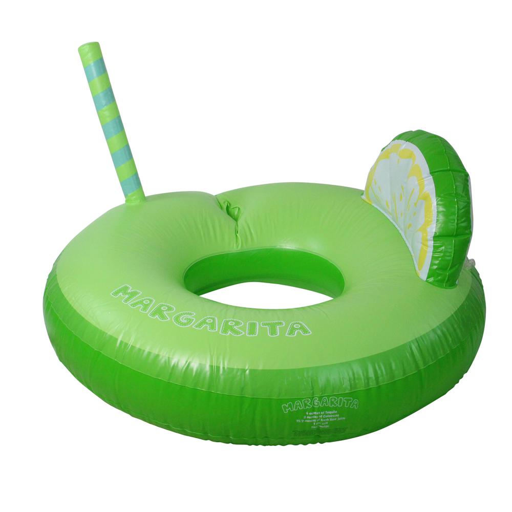 Inflatable Green Margarita Lime Wedge Swimming Pool Float  41-Inch. Picture 2